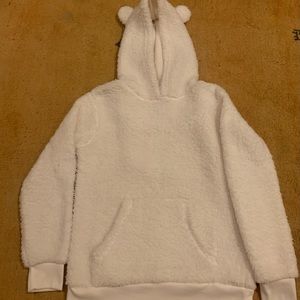 Hooded lightweight indoor sweatshirt